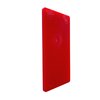 Glazelock 1/8", 2" x 4" Plastic Flat Plate Shims Red 600pc/box (50 sheets of 12) FS02